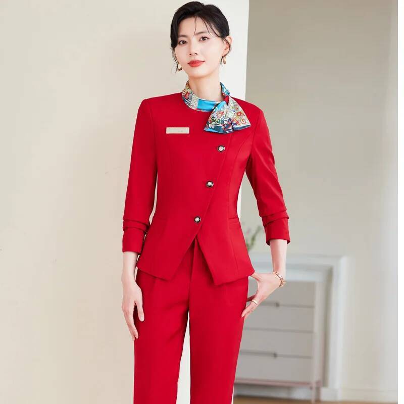 Women'S Formal Wear Pants Suit - Artı Boyutu Resmi Zarif Stiller Pantolon