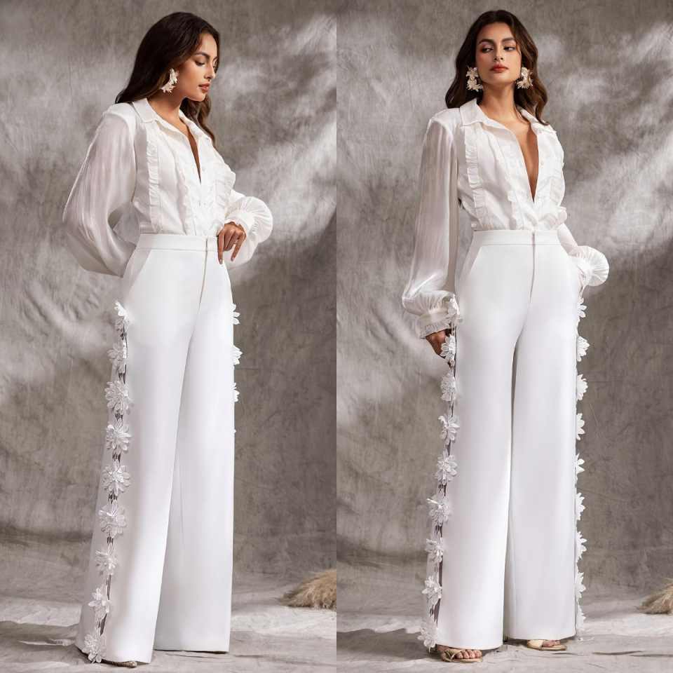 Unique Women'S Formal Wear - Benzersiz Tasarım Kadın Pantolonu 1 Parça