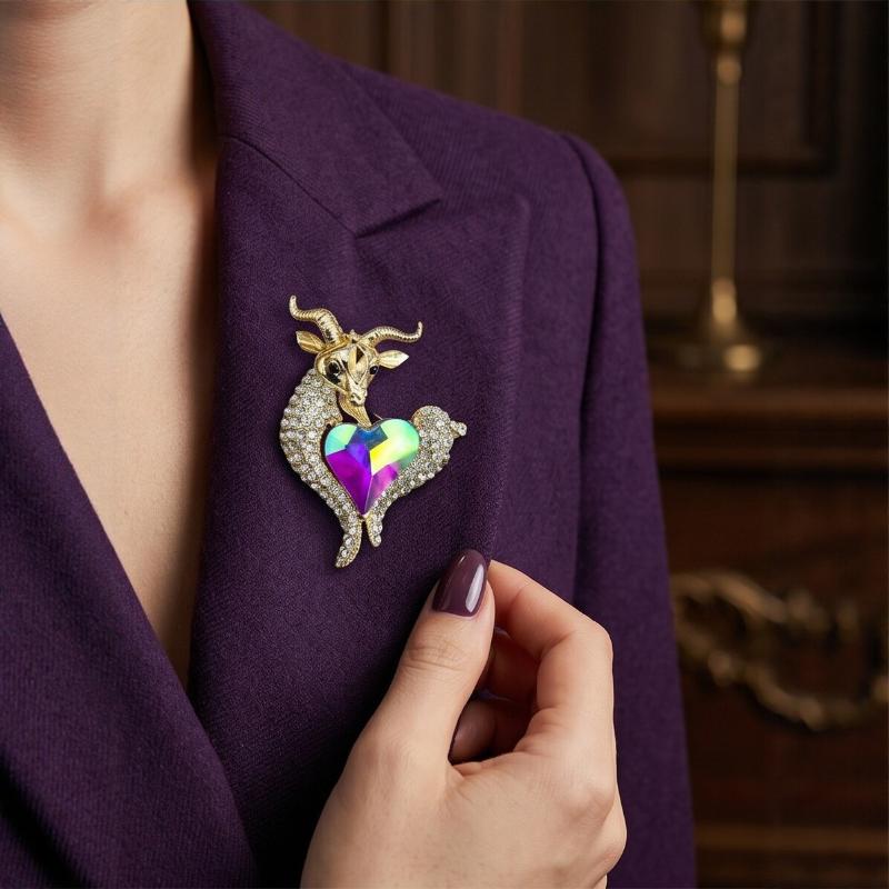 Benzersiz Rhinestone Keçi Broş - Unique Women'S Formal Wear incelemesi ve fiyatı