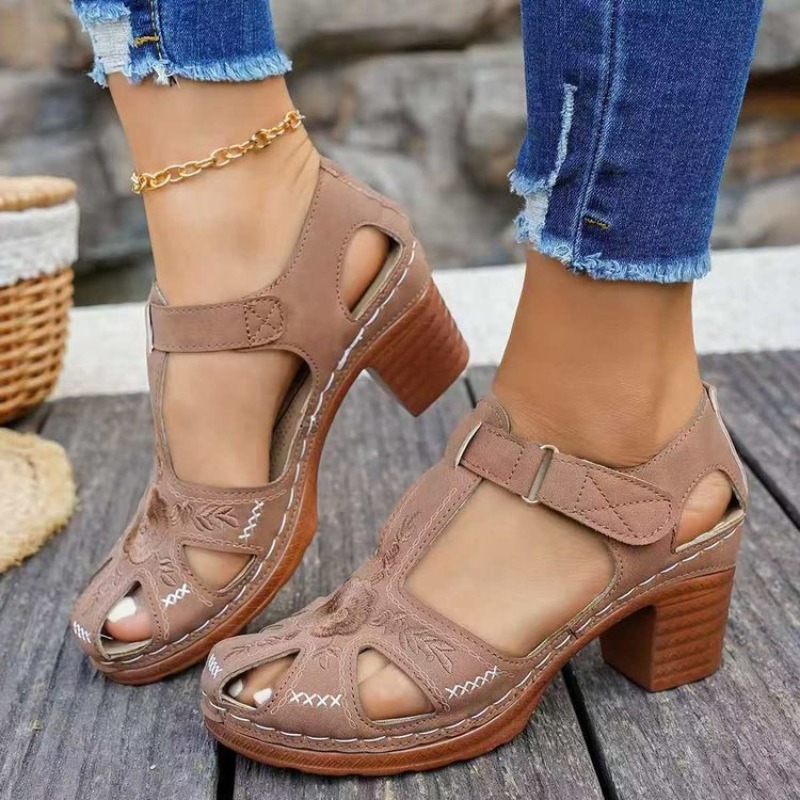 Kadın Sandaletleri Orta Blok T - Formal Women Daily Wear Footwear incelemesi ve fiyatı
