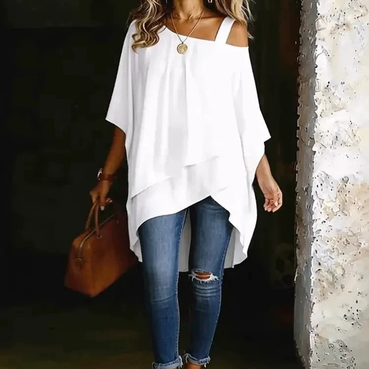 Rahat Gevşek Düzensiz Kapalı O - Women'S Formal Wear Blouse incelemesi ve fiyatı