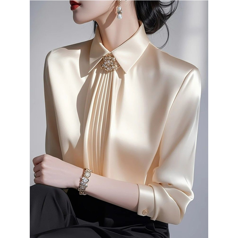2025 Bahar Yeni Mizaç Saten Bl - Women'S Formal Wear Blouse incelemesi ve fiyatı