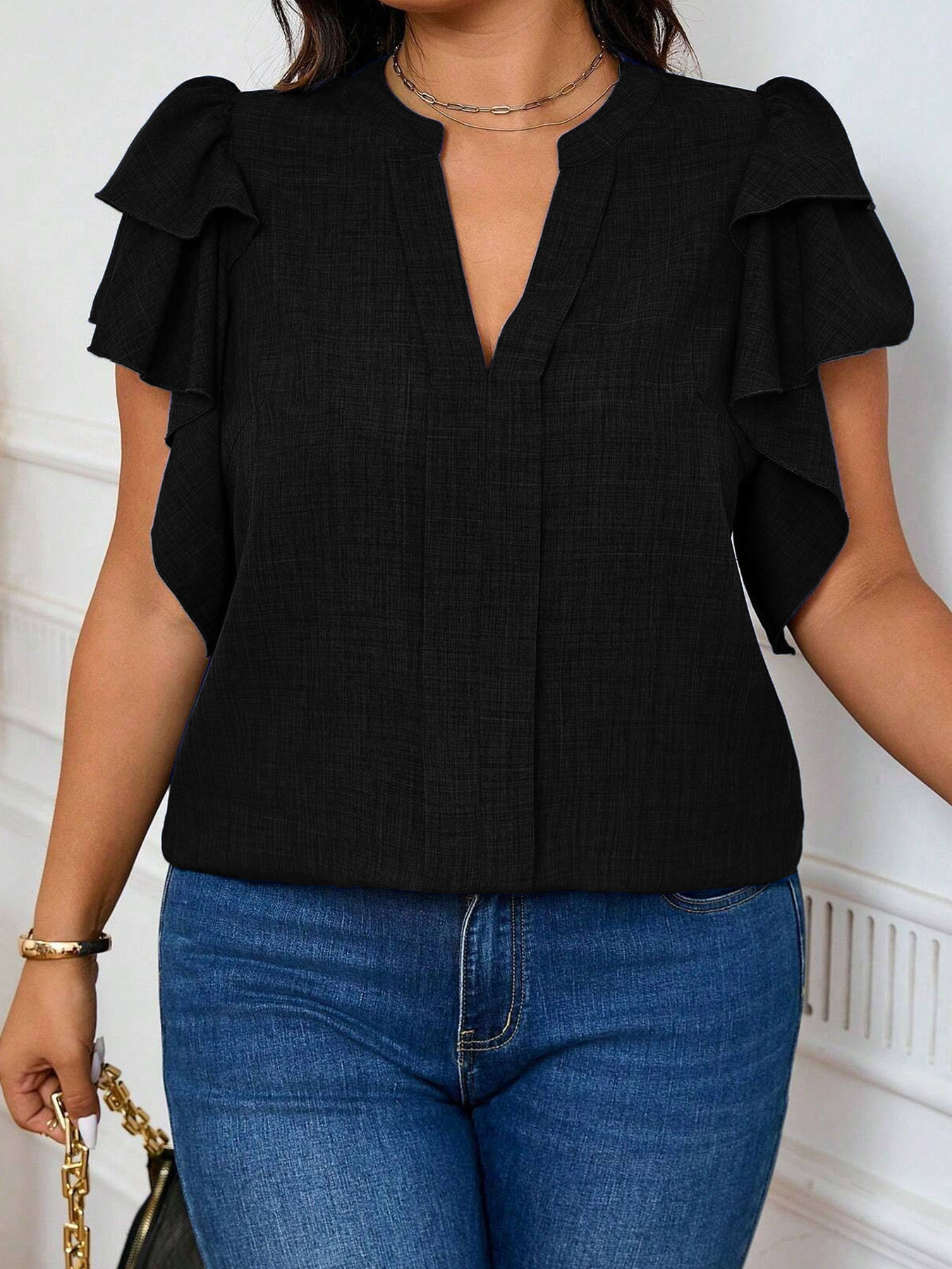 Kadın Büyük Beden Zarif Katman - Women'S Formal Wear Blouse incelemesi ve fiyatı