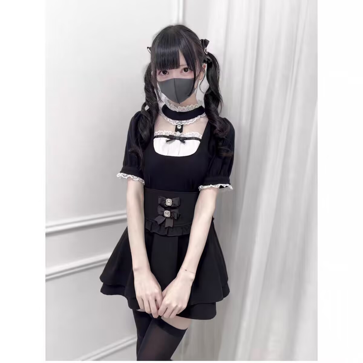 Japon Gotik Lolita Tarzı Gömle - Japanese Women Formal Wear incelemesi ve fiyatı