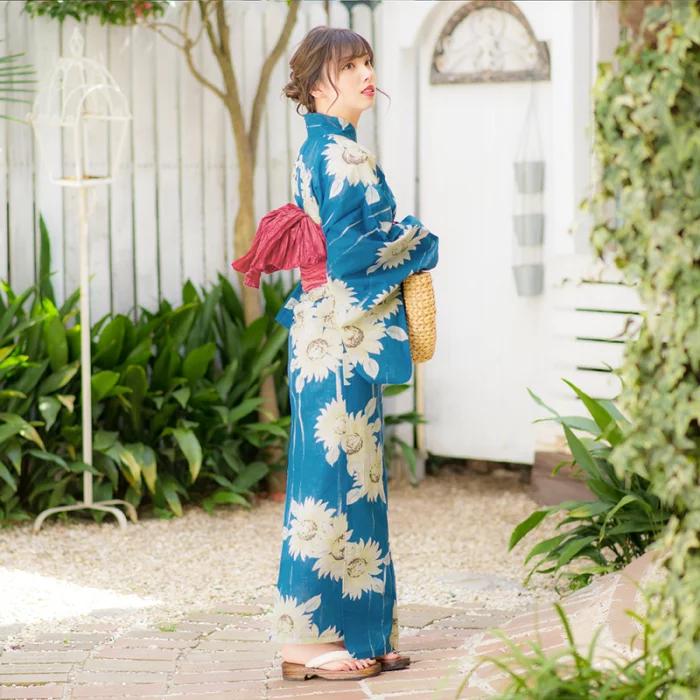 Japon Kimono Yukata Kadın Pamu - Japanese Women Formal Wear incelemesi ve fiyatı